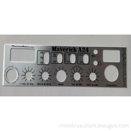 Custom Die Cutting Membrane Switch / ATM Keypad Overlay Alu